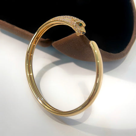 [Amore Jewelry]PANTHERE GOLD DIAMOND OPEN BRACELET