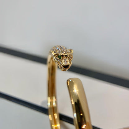 [Amore Jewelry]PANTHERE GOLD DIAMOND OPEN BRACELET