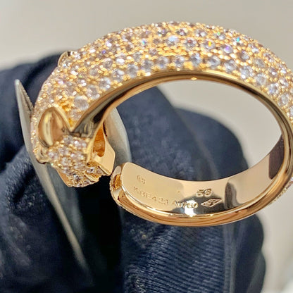 [Amore Jewelry]PANTHERE PINK GOLD DIAMOND RING