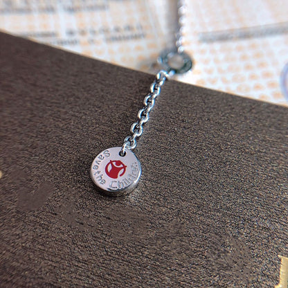 [Amore Jewelry]ZERO 1 BLACK CERAMIC SILVER NECKLACE