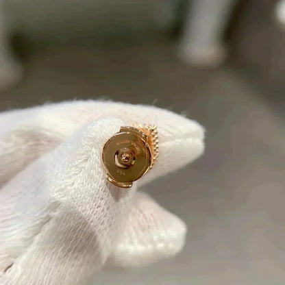 [Amore Jewelry]HEART CARNELIAN STUD EARRINGS