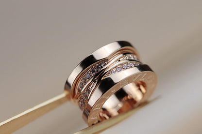 [Amore Jewelry]ZERO 1 PINK GOLD DIAMOND NECKLACE