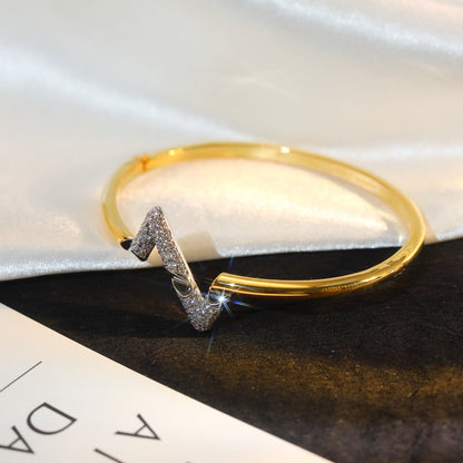 [Amore Jewelry]VOLTE UPSITE DOWN GOLD DIAMOND BRACELET