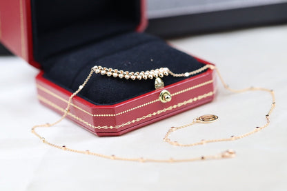 [Amore Jewelry]CLASH PINK GOLD NECKLACE