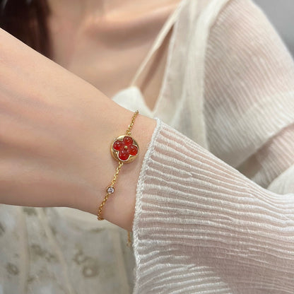 [Amore Jewelry]SUN PEDANT CARNELIAN BRACELET