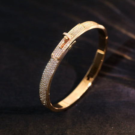 [Amore Jewelry]KELLY BRACELET DIAMOND PAVED