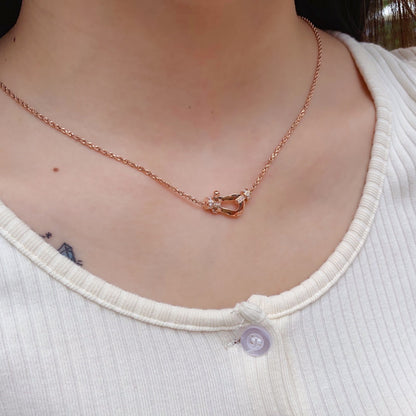 [Amore Jewelry]FORCE 10 PINK GOLD DIAMOND NECKLACE