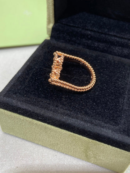 [Amore Jewelry]CLOVER RIVERSIBLE PINK GOLD RING