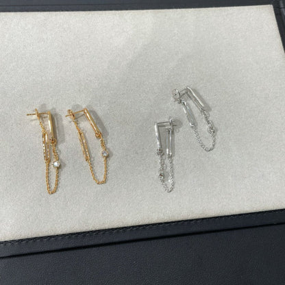 [Amore Jewelry]CHAINE CHAOS DIAMOND DROP EARRINGS