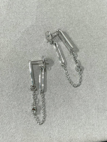 [Amore Jewelry]CHAINE CHAOS DIAMOND DROP EARRINGS