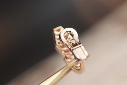 [Amore Jewelry]SERPENT PINK GOLD DIAMOND EARRINGS