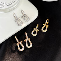 [Amore Jewelry]FORCE 10 FULL DIAMOND DROP EARRINGS MEDIUM MODEL