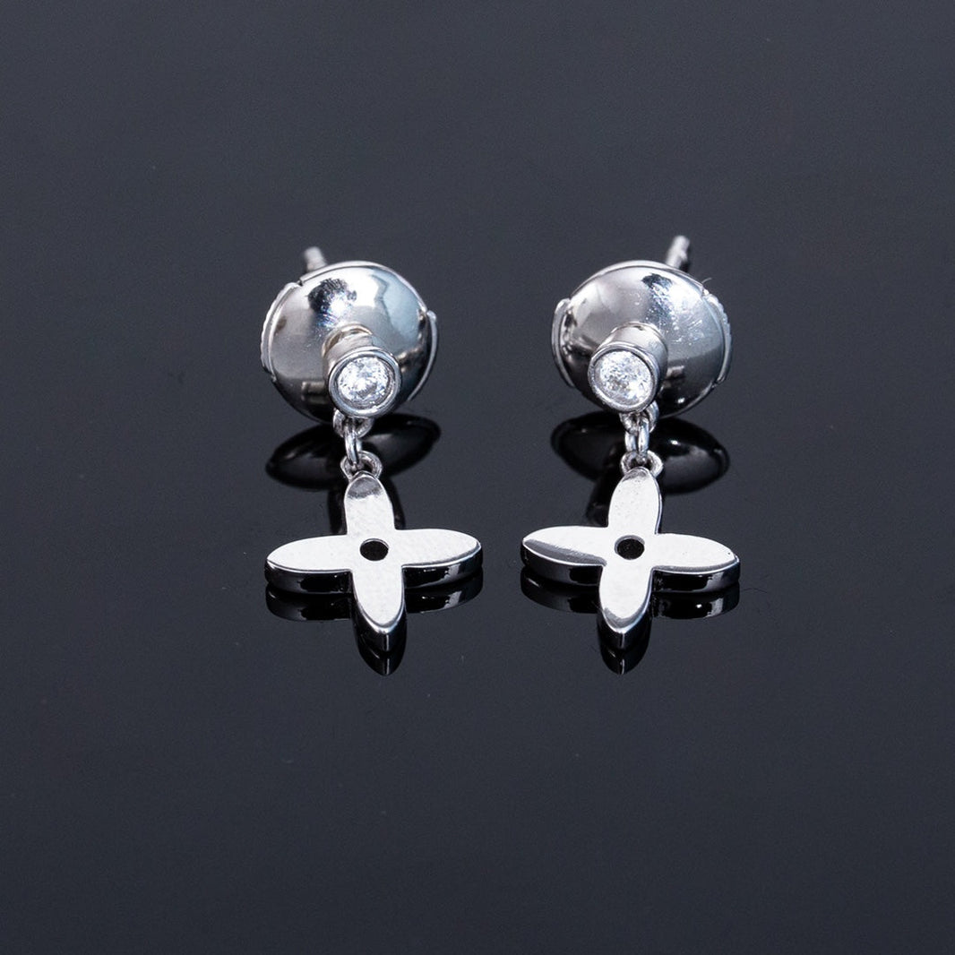 [Amore Jewelry]VIDYLLE SILVER DIAMOND MINI DROP EARRINGS