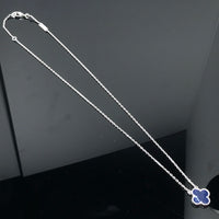 [Amore Jewelry]CLOVER PIETERSITE SILVER LONG NECKLACE