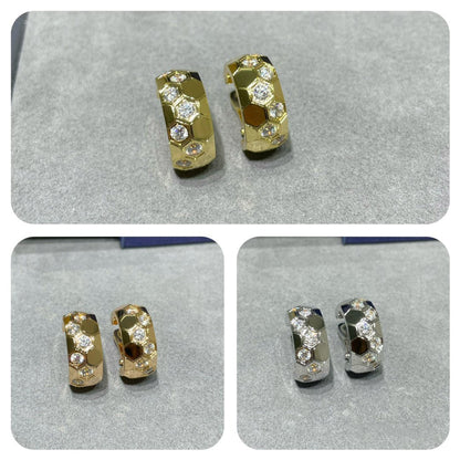 [Amore Jewelry]BEE LOVE DIAMOND HOOP EARRINGS