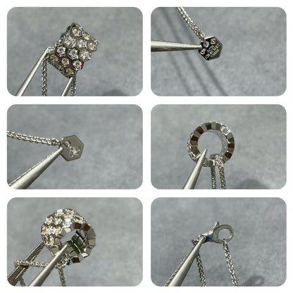 [Amore Jewelry]BEE LOVE DIAMOND PAVED 3 ROW NECKLACE