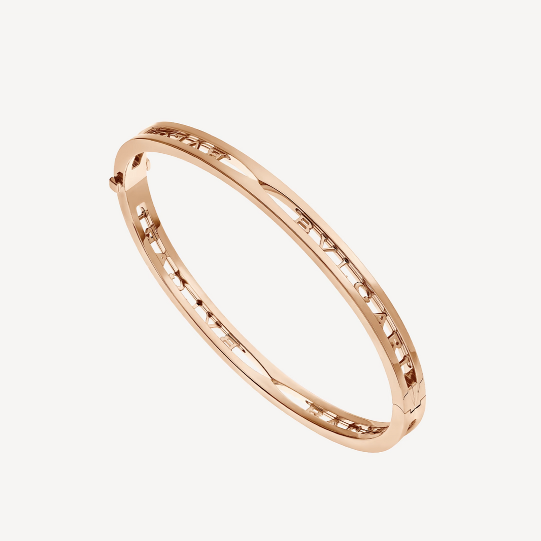 [Amore Jewelry]ZERO 1 SPIRAL LOGO PINK GOLD BRACELET