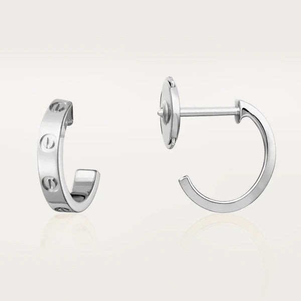 [Amore Jewelry]LOVE EARRINGS 2.65MM SILVER