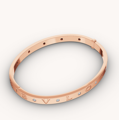[Amore Jewelry]ZERO 1 PINK GOLD 12 DIAMONDS BRACELET