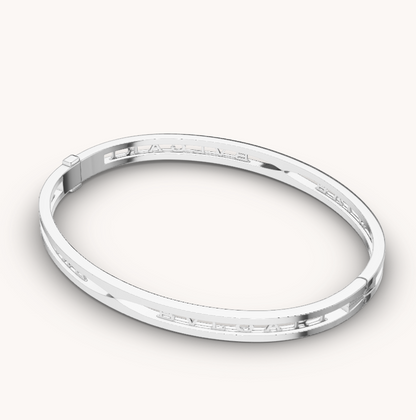 [Amore Jewelry]ZERO 1 SPIRAL LOGO SILVER BRACELET