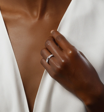 [Amore Jewelry]ALLIANCE LIENS VIDENCE PAVED DIAMOND 4MM RING