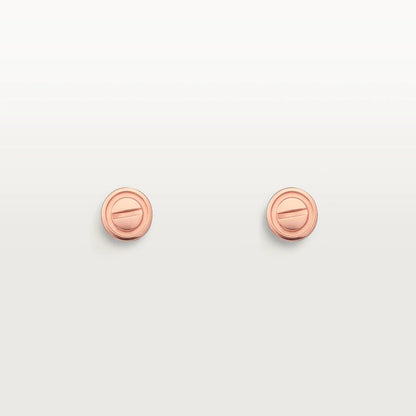 [Amore Jewelry]LOVE EARRINGS PINK GOLD 10MM