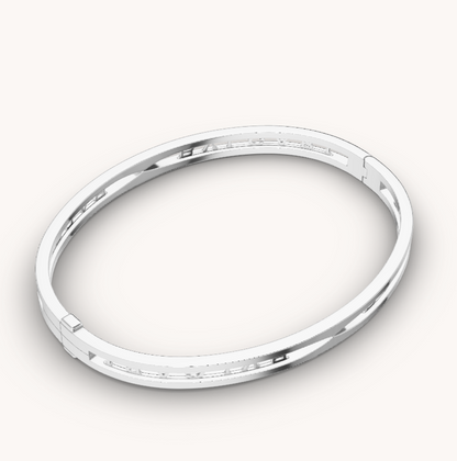 [Amore Jewelry]ZERO 1 SPIRAL LOGO SILVER BRACELET