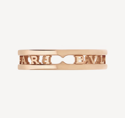 [Amore Jewelry]ZERO 1 ONE-BAND WITH OPENWORK LOGO SPIRAL RING