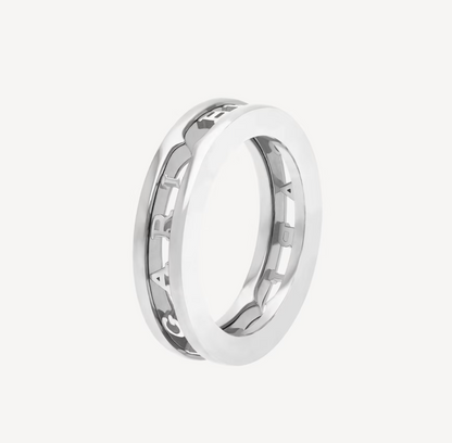[Amore Jewelry]ZERO 1 ONE-BAND WITH OPENWORK LOGO SPIRAL RING