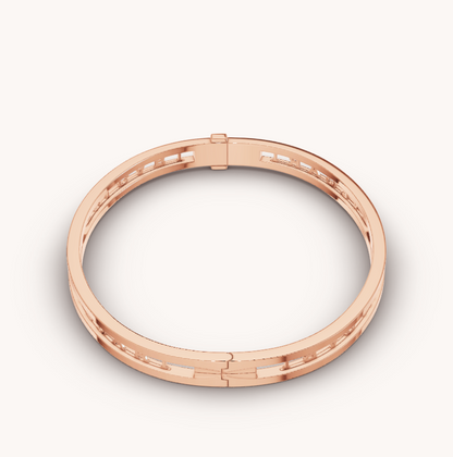 [Amore Jewelry]ZERO 1 SPIRAL LOGO PINK GOLD BRACELET