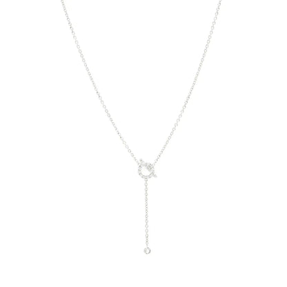 [Amore Jewelry]FINESSE SILVER DIAMOND NECKLACE