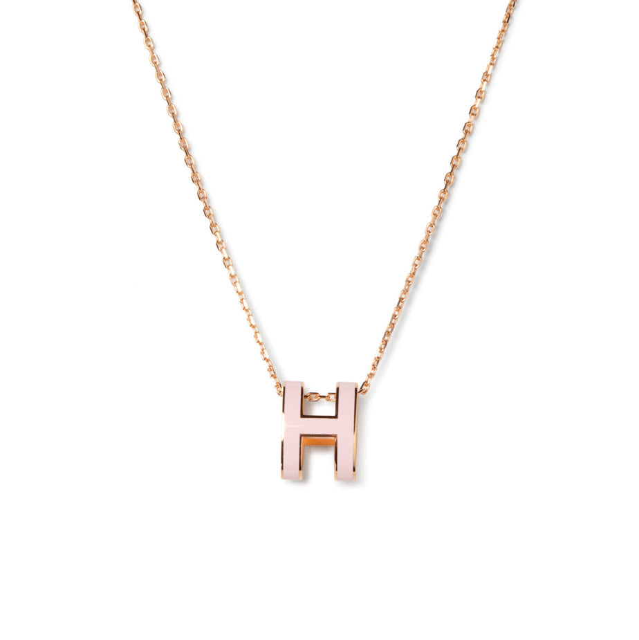 [Amore Jewelry]POP H PEDANT PINK GOLD