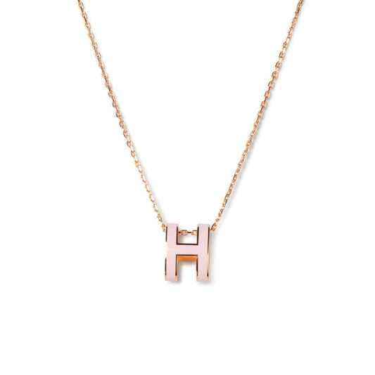 [Amore Jewelry]POP H PEDANT PINK GOLD
