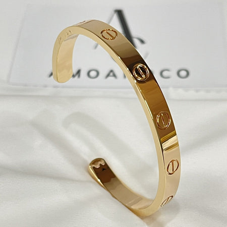 [Amore Jewelry]LOVE BRACELET 6.1MM OPEN CUFF