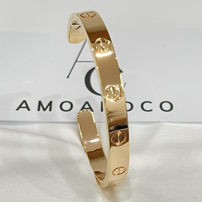 [Amore Jewelry]LOVE BRACELET 6.1MM OPEN CUFF