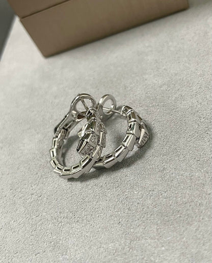 [Amore Jewelry]SERPENTI EARRINGS HALF DIAMOND