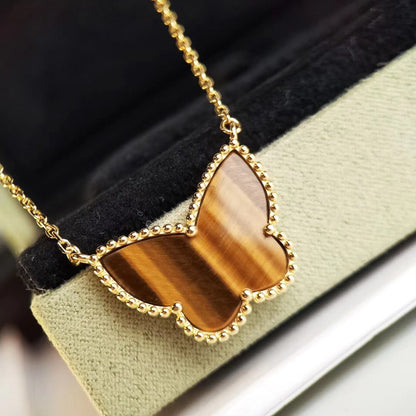 [Amore Jewelry] TIGER__ EYE BUTTERFLY NECKLACE