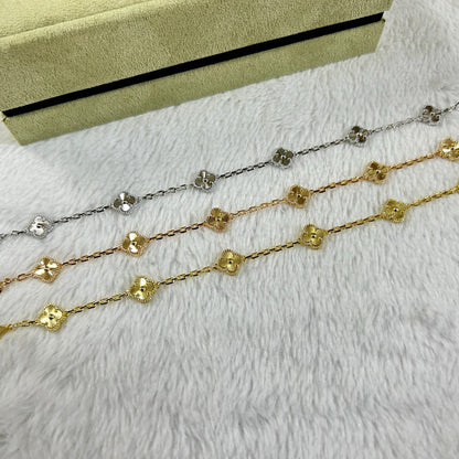 [Amore Jewelry]CLOVER 6 MOTIF DIAMOND BRACELET
