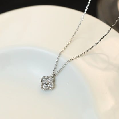 [Amore Jewelry]CLOVER MINI 9.5MM PENDANT DIAMOND NECKLACE