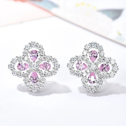 [Amore Jewelry]LOOP EARRINGS FULL MOTIF DIAMOND 16MM