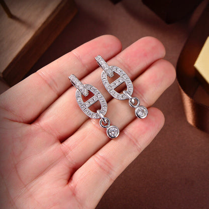[Amore Jewelry]HM CHAINE DIAMOND EARRINGS
