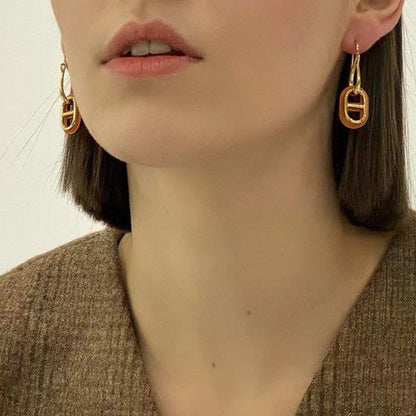 [Amore Jewelry]HM O'MAILLON GOLD EARRINGS