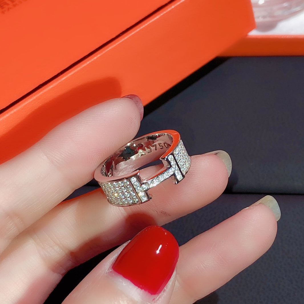 [Amore Jewelry]H RING FULL DIAMOND