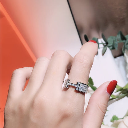 [Amore Jewelry]H RING FULL DIAMOND