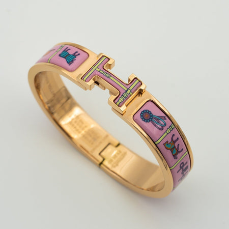 [Amore Jewelry]H PINK GOLD BRACELET PINK CERAMIC