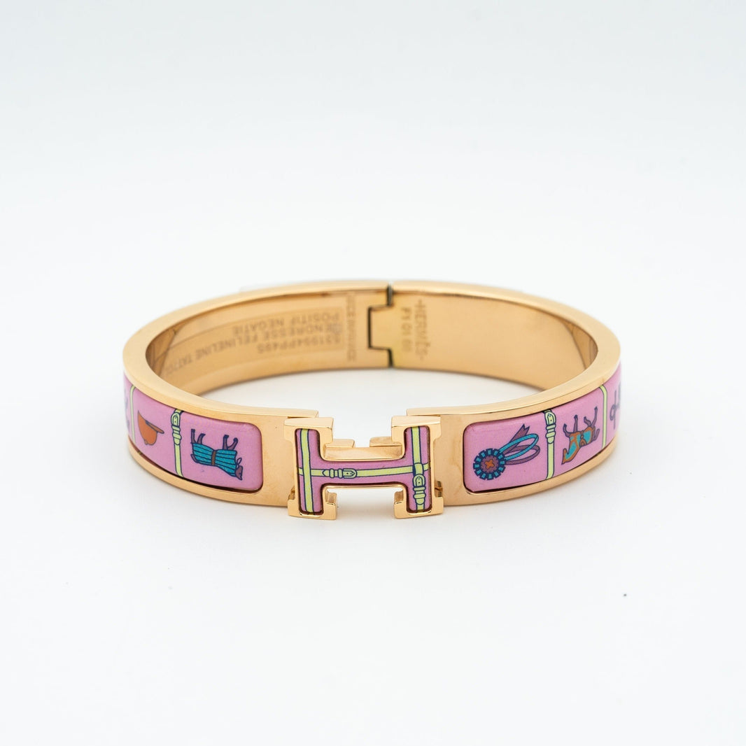 [Amore Jewelry]H PINK GOLD BRACELET PINK CERAMIC