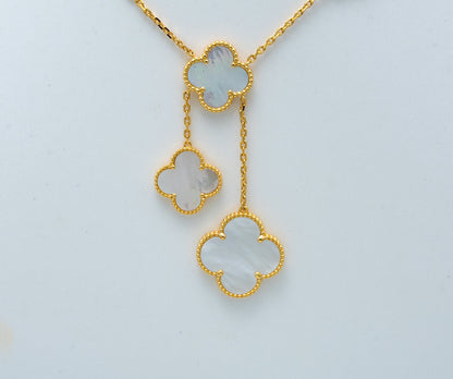 [Amore Jewelry]CLOVER MOTHER OF PEARL NECKLACE 6 MOTIF