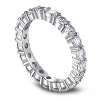 [Amore Jewelry]Sparkling Round Cut Tennis Ring