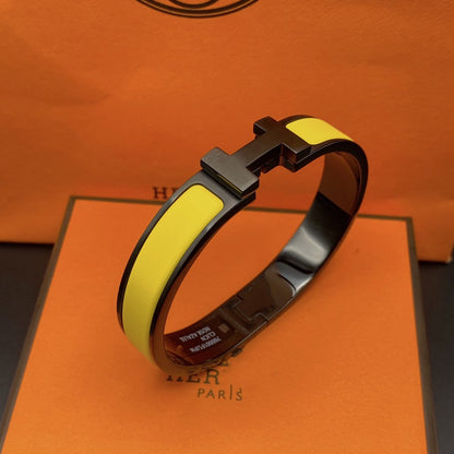 [Amore Jewelry]CLIC HM SO BLACK YELLOW BRACELET