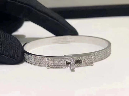 [Amore Jewelry]HM KELLY BRACELET IN SILVER AND FULL PAVE DIAMOND